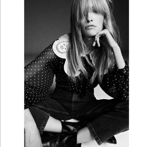 ZARA Polka Dot Blouse - Picture 11 of 16